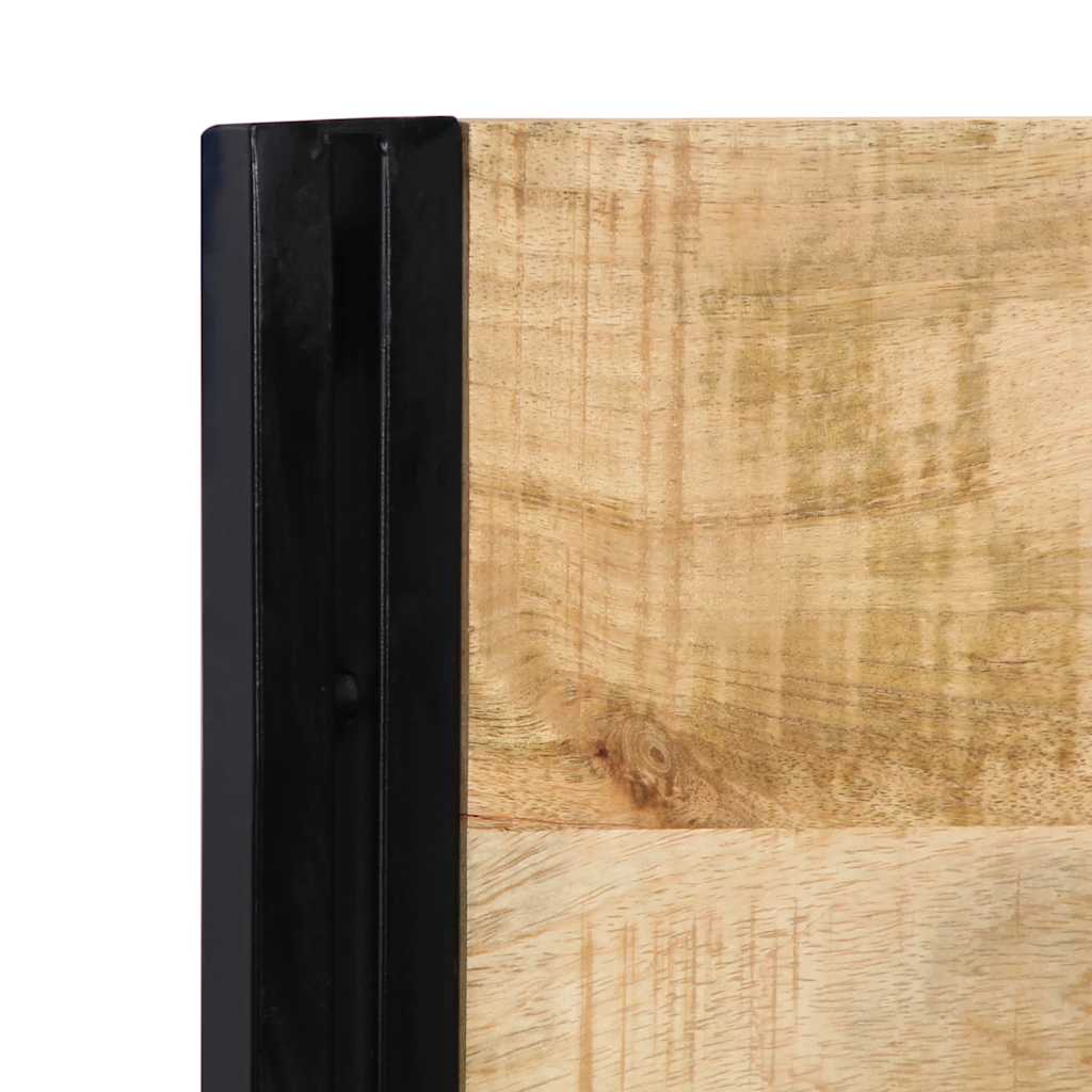 hovedgærde 180 cm massivt mangotræ og jern