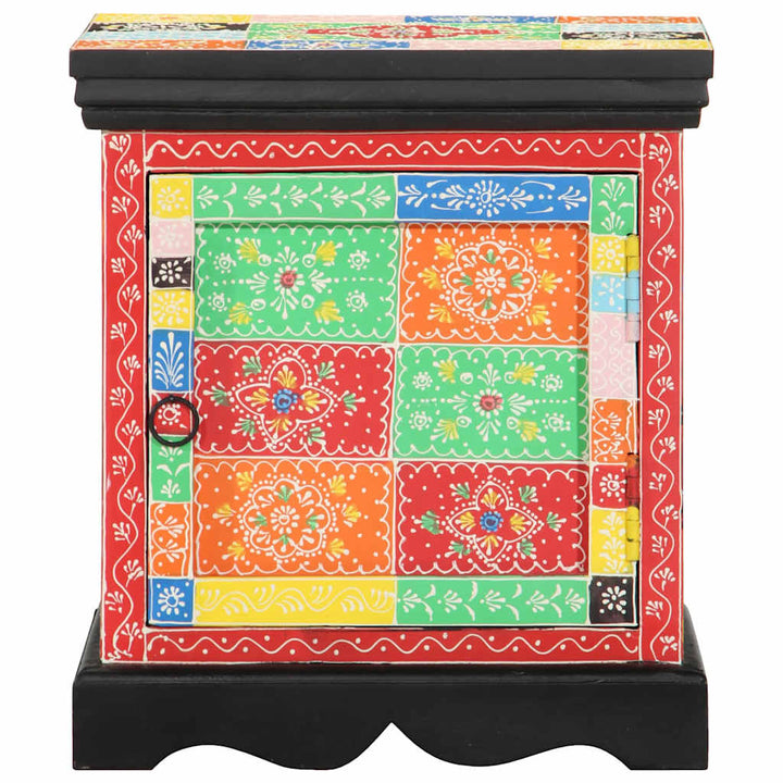 sengeskabe 2 stk 40x35x45 cm massivt mangotræ flerfarvet