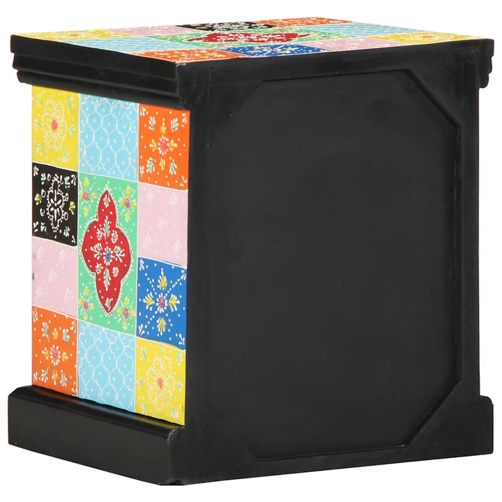 Natskab 2 pcs Flerfarvet 40 x 35 x 45 cm Massivt mangotræ