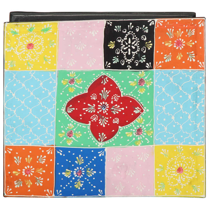 Natskab 2 pcs Flerfarvet 40 x 35 x 45 cm Massivt mangotræ