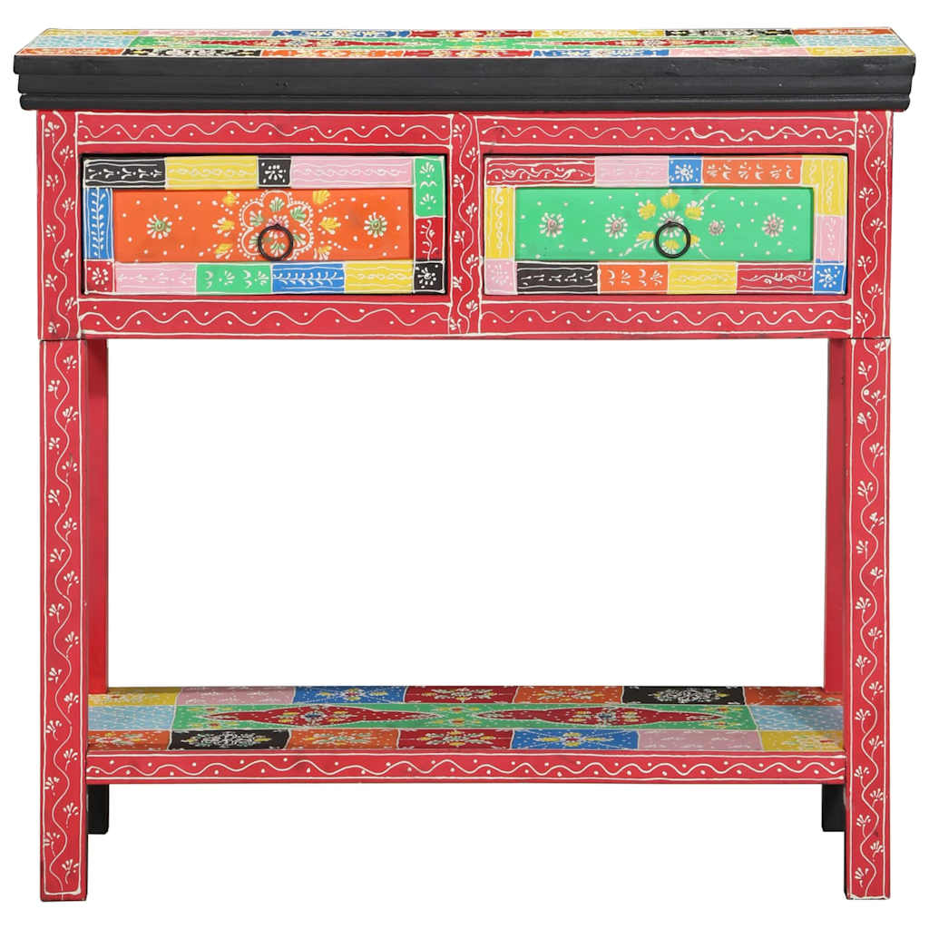 Konsolbord Flerfarvet 80 x 35 x 76 cm Konstrueret træ