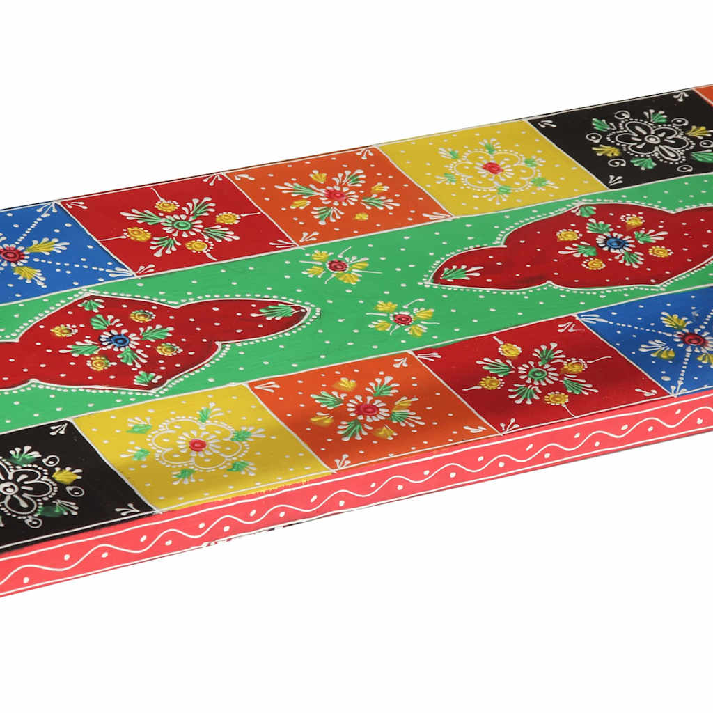 Konsolbord Flerfarvet 100 x 30 x 75 cm Massivt mangotræ