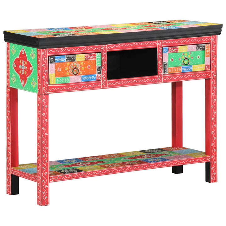 Konsolbord Flerfarvet 100 x 30 x 75 cm Massivt mangotræ