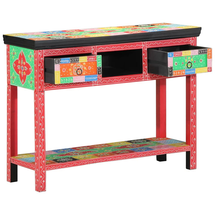 Konsolbord Flerfarvet 100 x 30 x 75 cm Massivt mangotræ