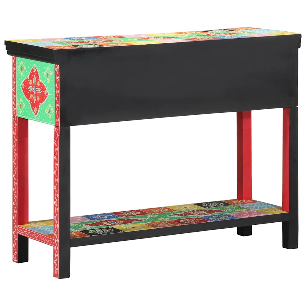 Konsolbord Flerfarvet 100 x 30 x 75 cm Massivt mangotræ