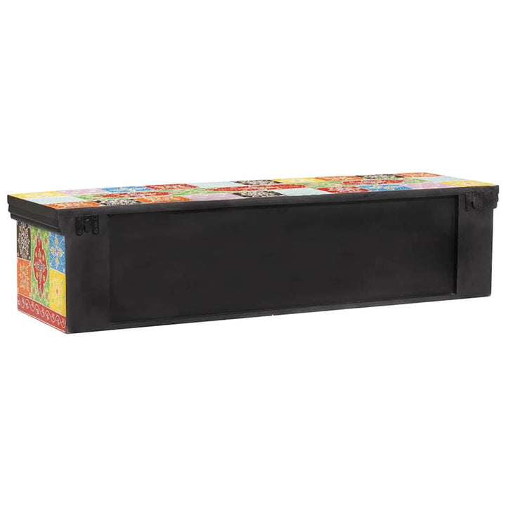 TV Skab med skuffe Flerfarvet 100 x 30 x 24 cm Massivt mangotræ