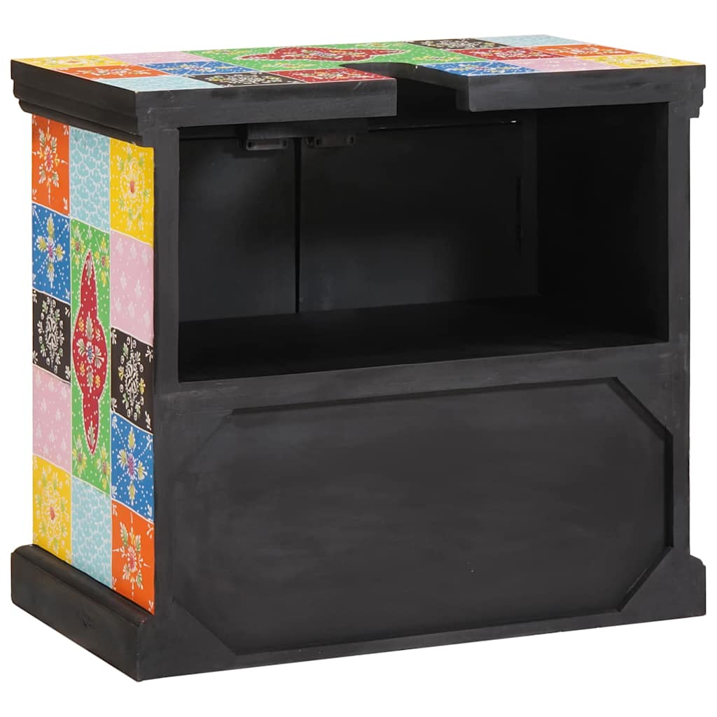 Vaskeskab 60 x 35 x 55 cm Massivt mangotræ og konstrueret træ