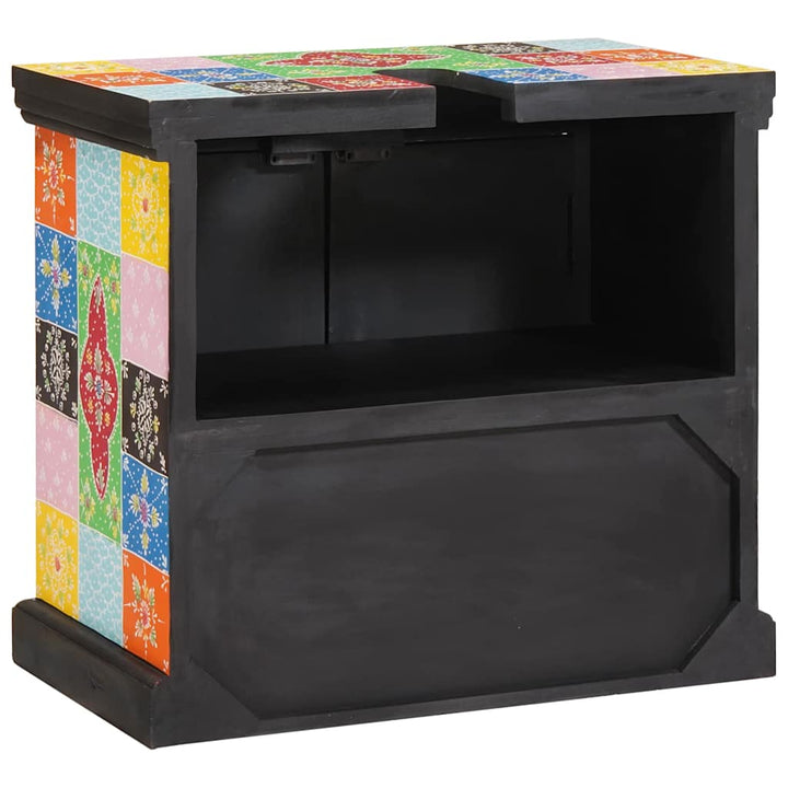 Vaskeskab 60 x 35 x 55 cm Massivt mangotræ og konstrueret træ