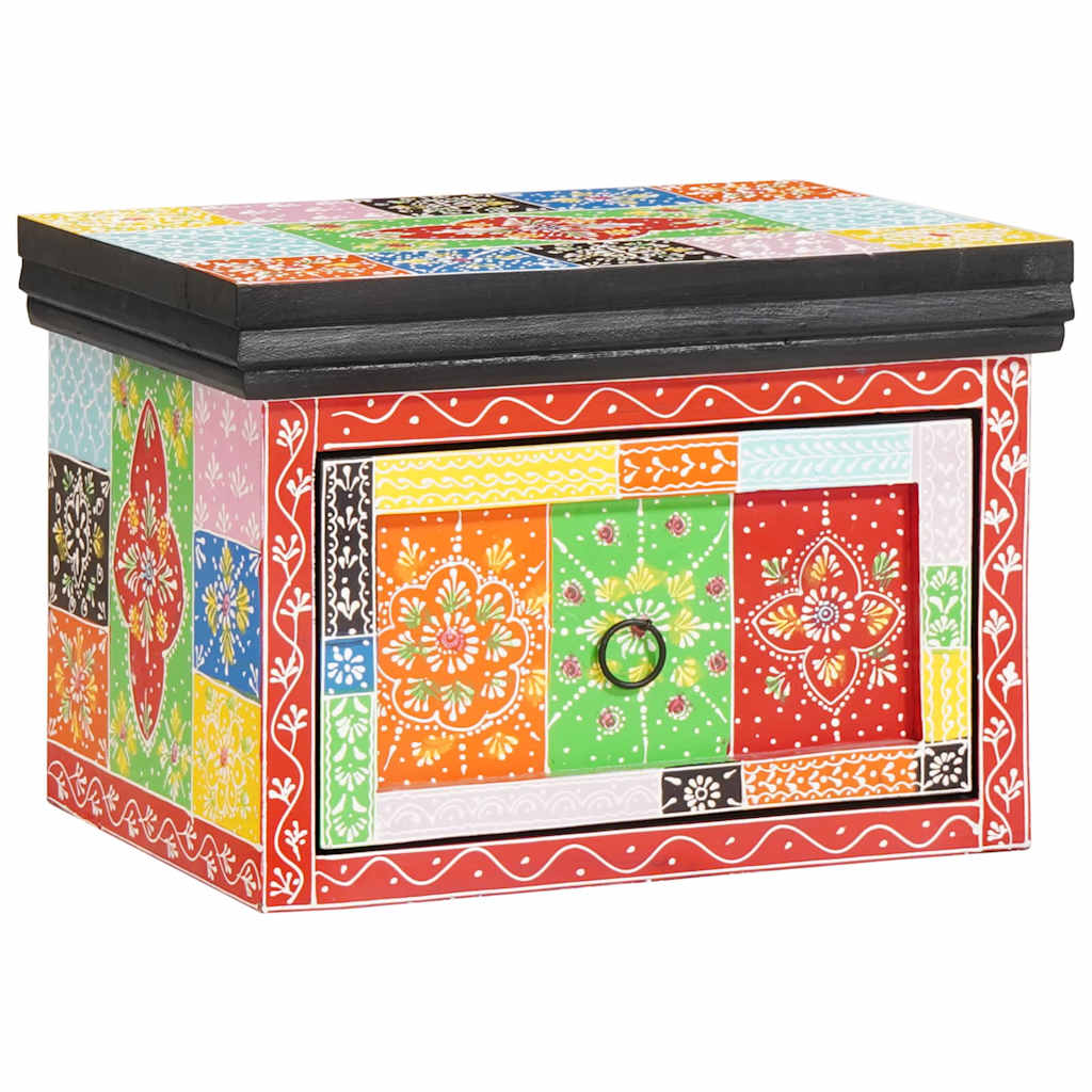 Natskab 2 pcs Flerfarvet 40 x 30 x 28 cm Massivt mangotræ
