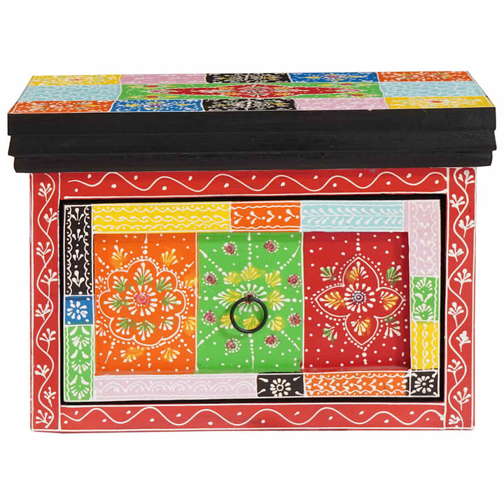 Natskab 2 pcs Flerfarvet 40 x 30 x 28 cm Massivt mangotræ