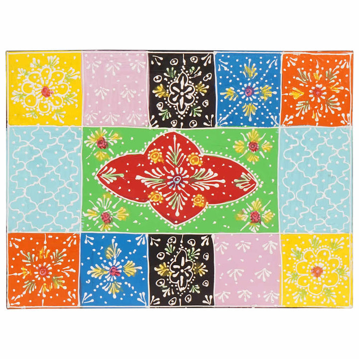 Natskab 2 pcs Flerfarvet 40 x 30 x 28 cm Massivt mangotræ