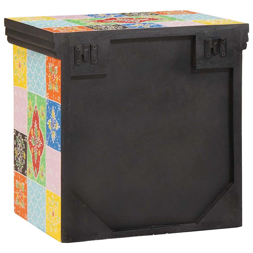 Natskab 2 pcs Flerfarvet 40 x 30 x 40 cm Massivt mangotræ