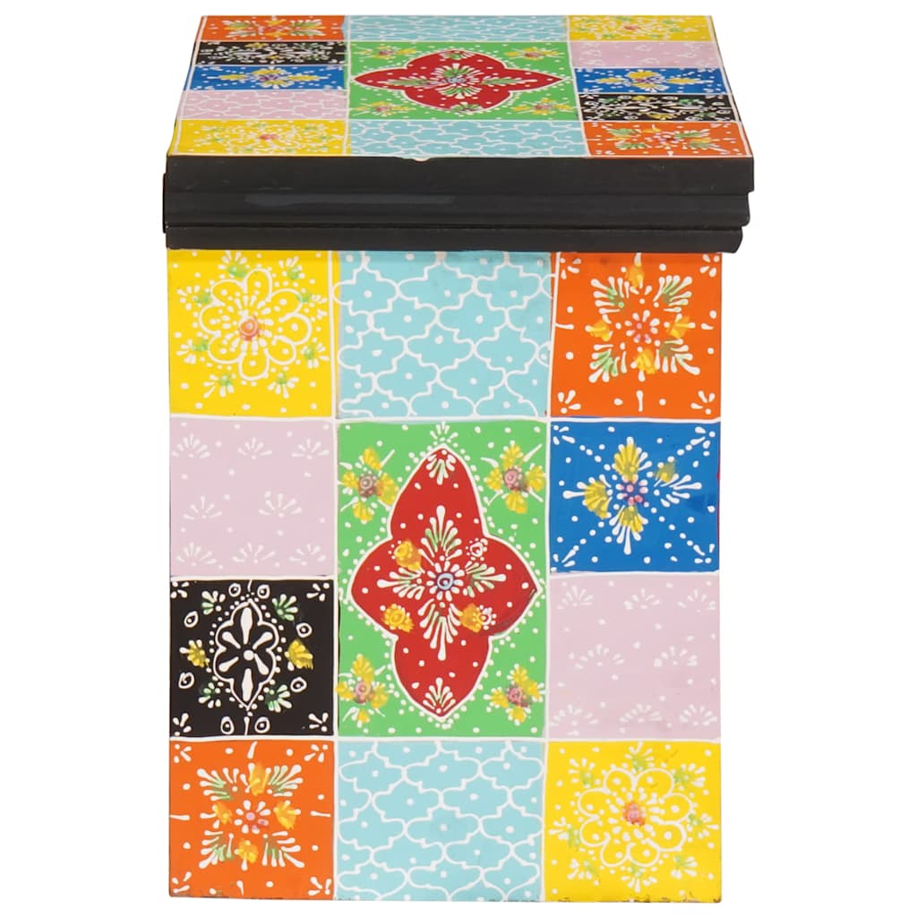 Natskab 2 pcs Flerfarvet 40 x 30 x 40 cm Massivt mangotræ