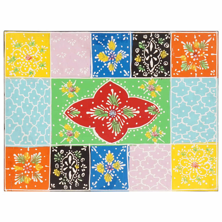 Natskab 2 pcs Flerfarvet 40 x 30 x 40 cm Massivt mangotræ