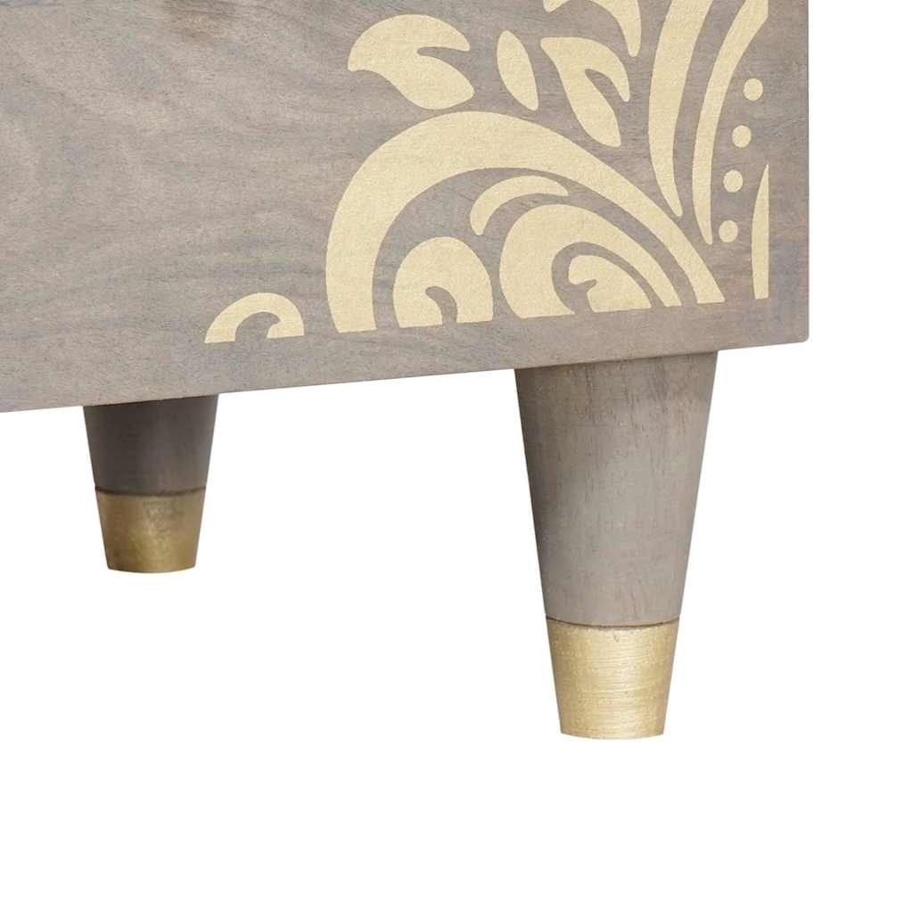 Sideboard 2 pcs Grå 60 x 33.5 x 75 cm Massivt mangotræ