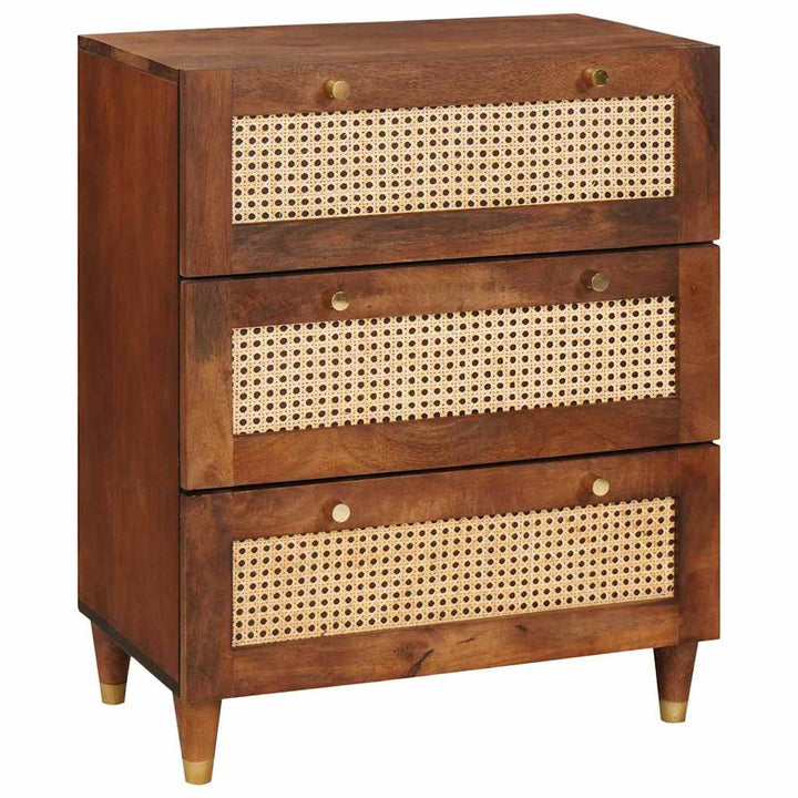 Skænk Sæt 3 pcs Brun 180 x 33 x 75 cm Massivt mangotræ