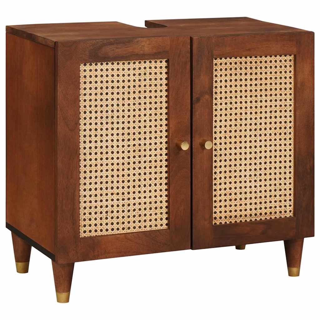 Badeværelsesmøbler 3 pcs 38 x 33 x 160 cm Massivt mangotræ