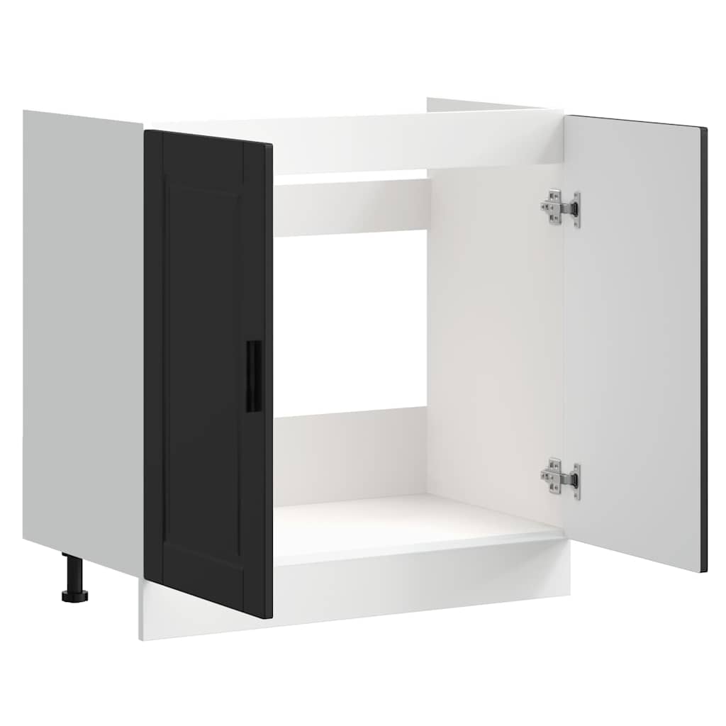 underskab til vask Porto 80x46x81,5 cm konstrueret træ sort
