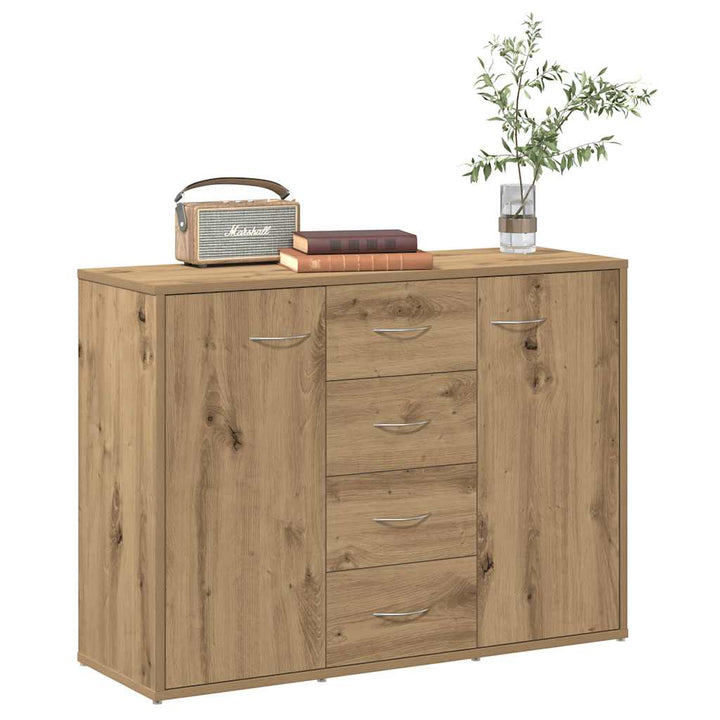 skænk 88x30x64 cm konstrueret træ kunsteg
