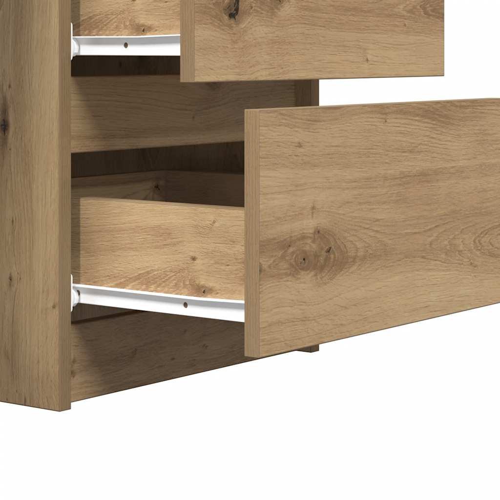 skrivebord 140x50x77 cm konstrueret træ kunsteg