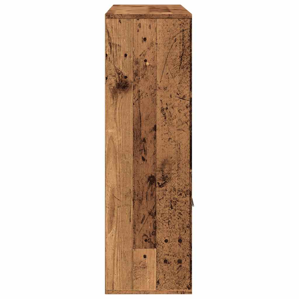 bogreol 98x29x97,5 cm konstrueret træ antikt trælook
