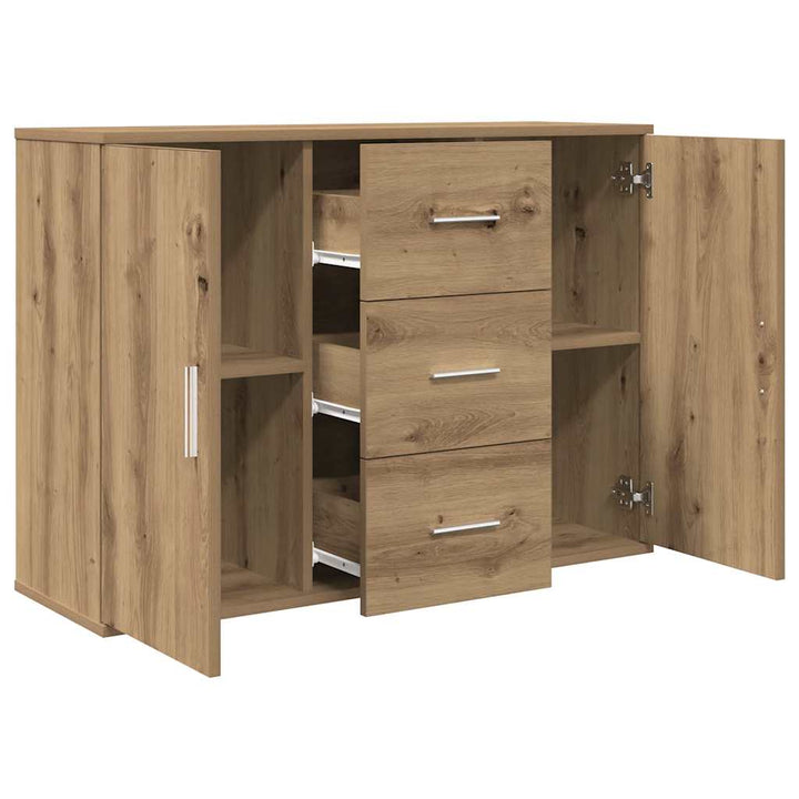 skænk 90x29,5x65 cm konstrueret træ kunsteg
