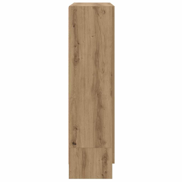 bogskab 82,5x30,5x115 cm konstrueret træ kunsteg
