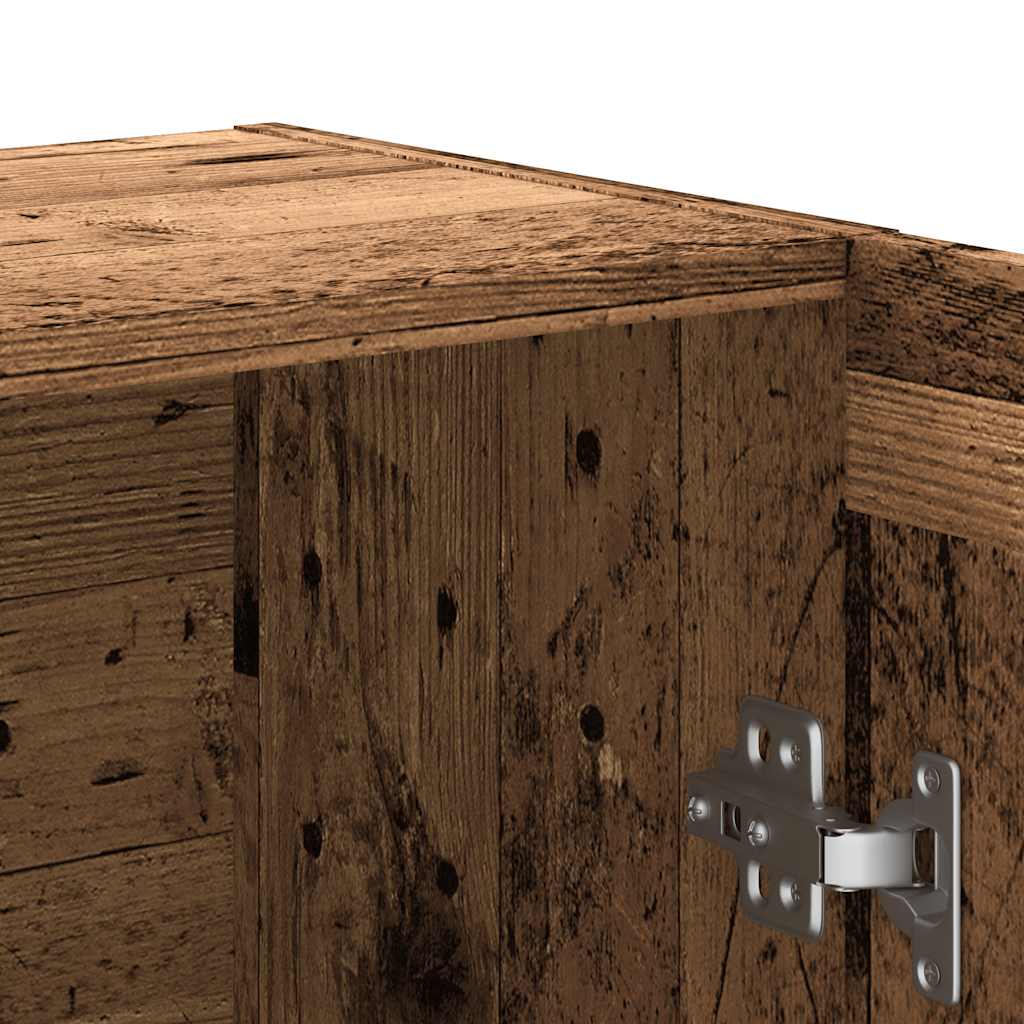 bogskab 82,5x30,5x115 cm konstrueret træ antikt træ