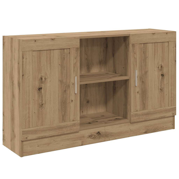 skænk 120x30,5x70 cm konstrueret træ kunsteg