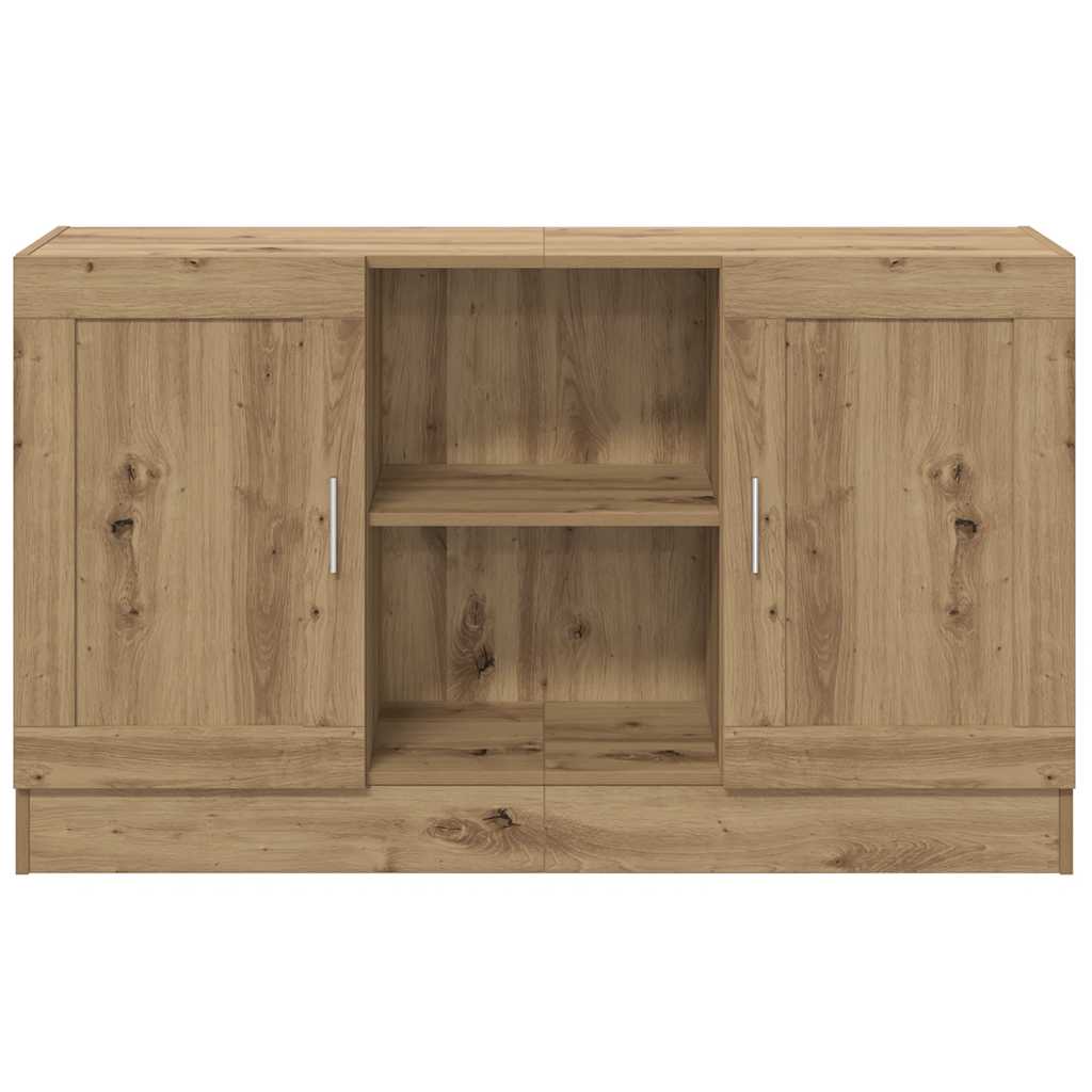 skænk 120x30,5x70 cm konstrueret træ kunsteg