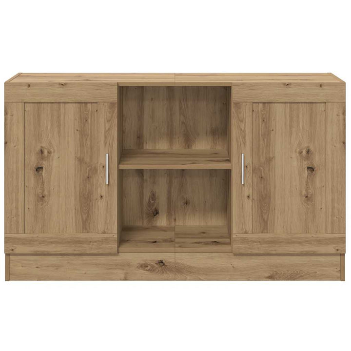 skænk 120x30,5x70 cm konstrueret træ kunsteg