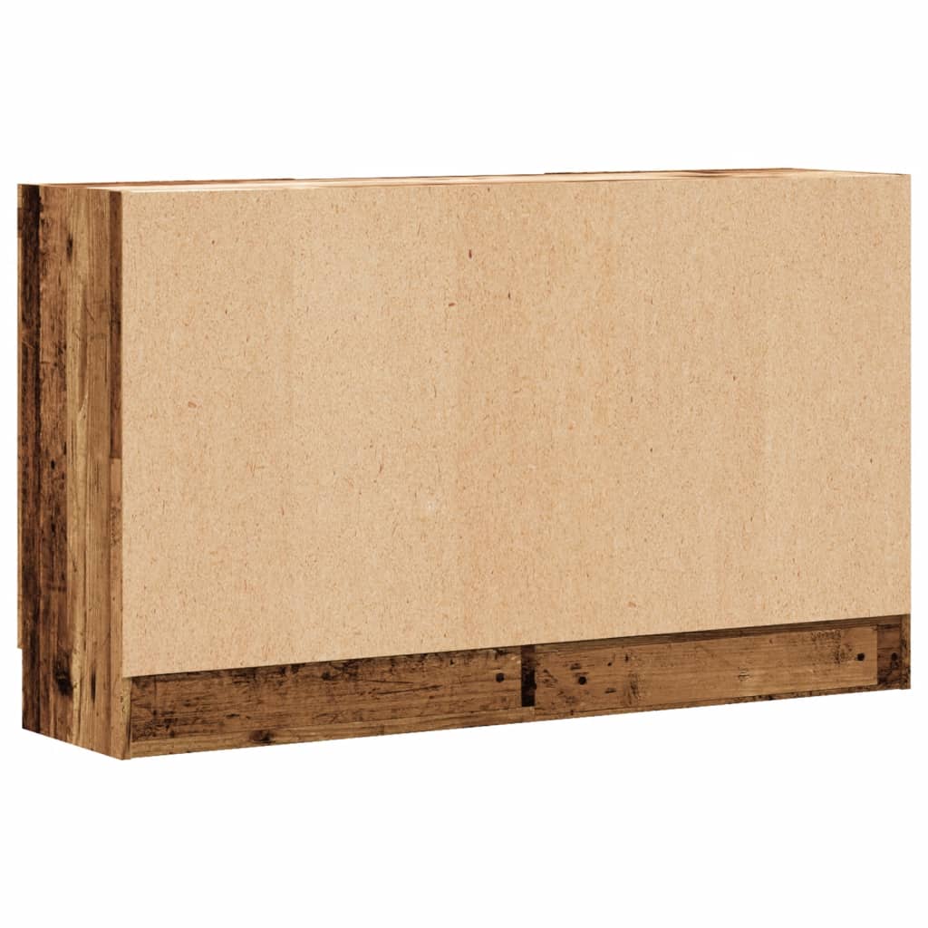 skænk 120x30,5x70 cm konstrueret træ antikt træ