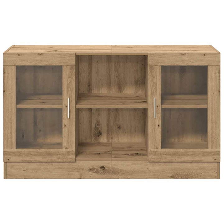 skænk 120x30,5x70 cm konstrueret træ kunsteg