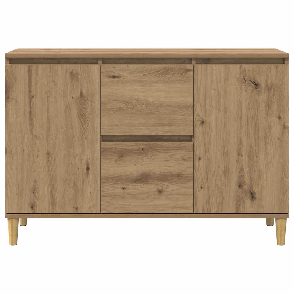 skænk 102x35x70 cm konstrueret træ kunsteg