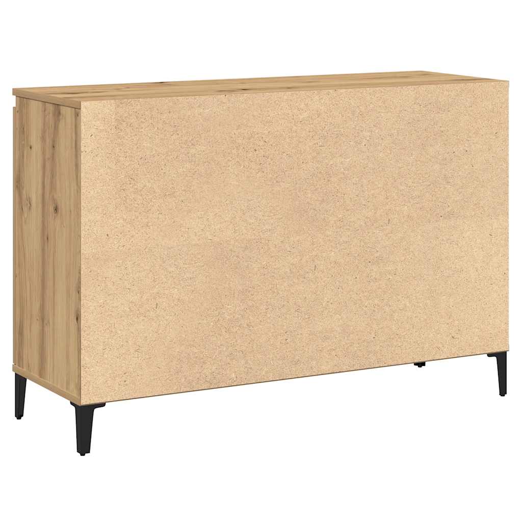 skænk 102x35x70 cm konstrueret træ kunsteg