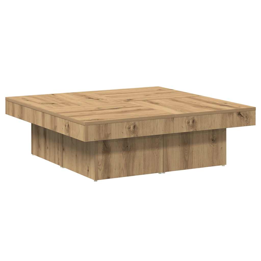 sofabord 90x90x28 cm konstrueret træ kunsteg