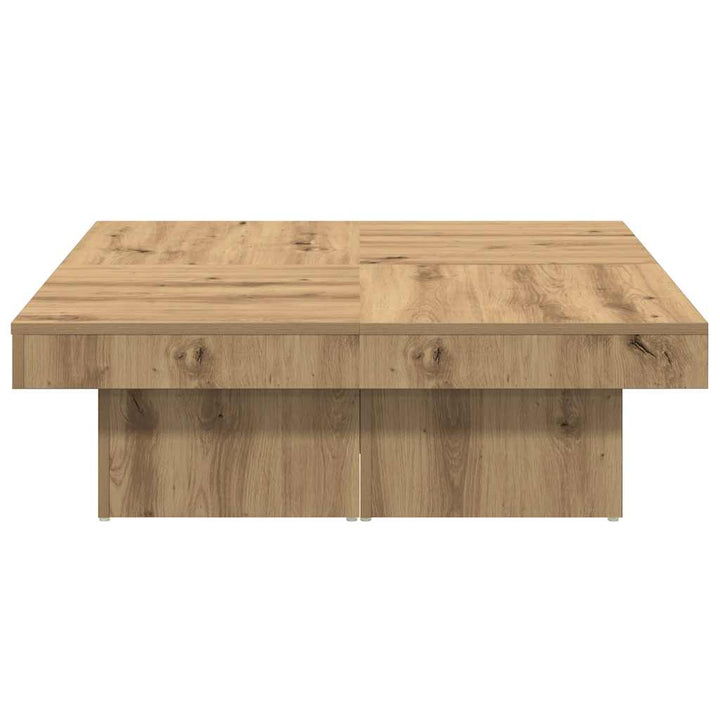 sofabord 90x90x28 cm konstrueret træ kunsteg