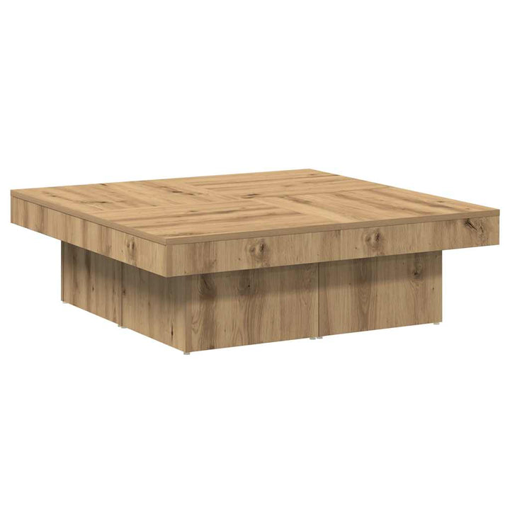 sofabord 90x90x28 cm konstrueret træ kunsteg