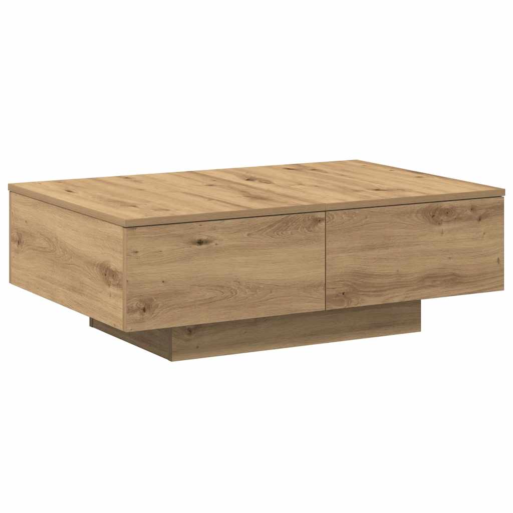 sofabord 90x60x31 cm konstrueret træ kunsteg
