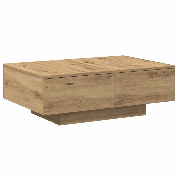 sofabord 90x60x31 cm konstrueret træ kunsteg