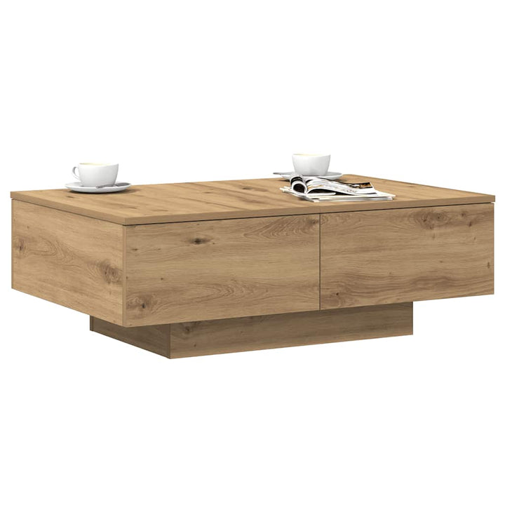 sofabord 90x60x31 cm konstrueret træ kunsteg