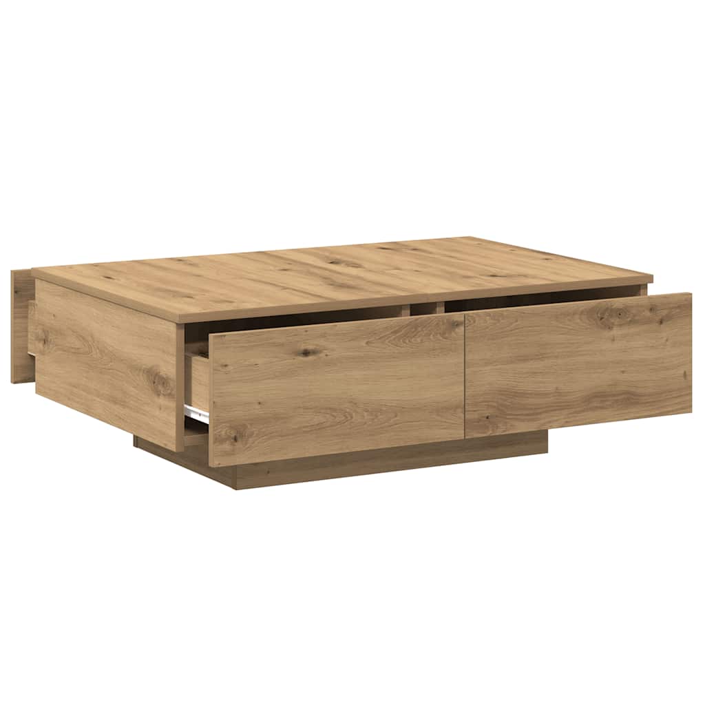 sofabord 90x60x31 cm konstrueret træ kunsteg