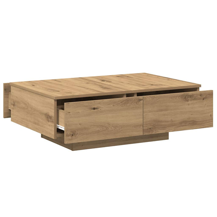 sofabord 90x60x31 cm konstrueret træ kunsteg