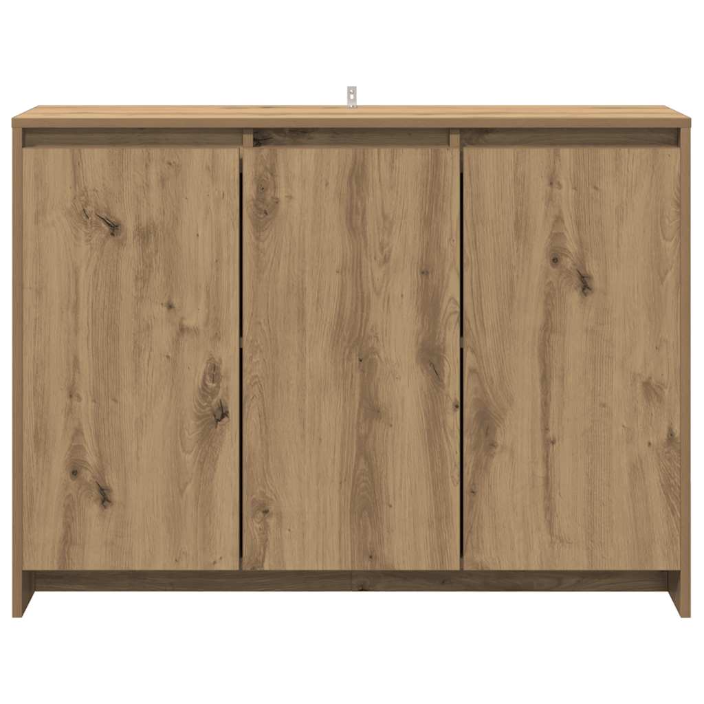 skænk 102x33x75 cm konstrueret træ kunsteg