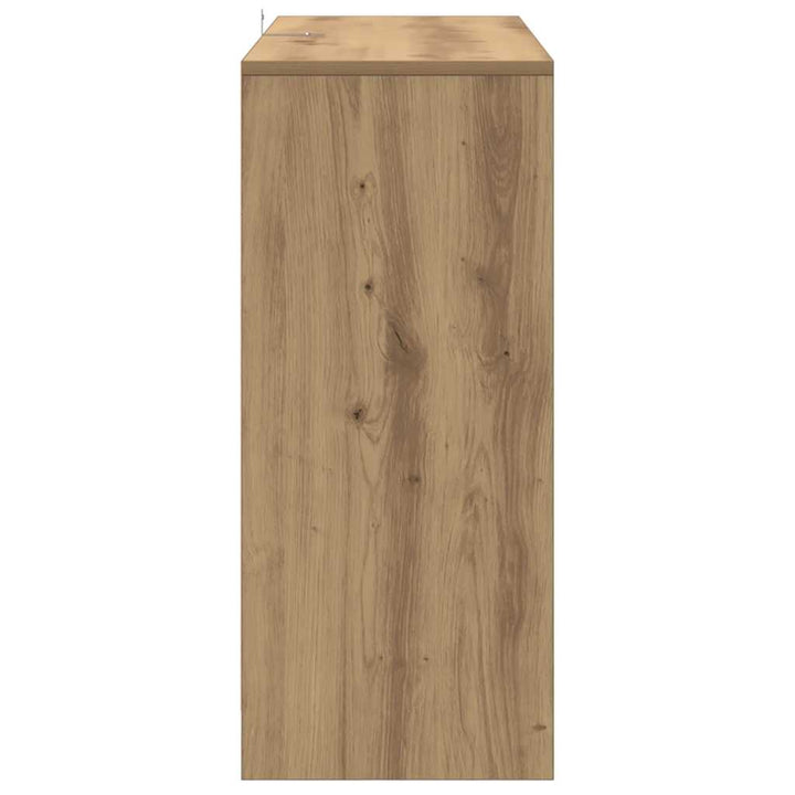 skænk 102x33x75 cm konstrueret træ kunsteg