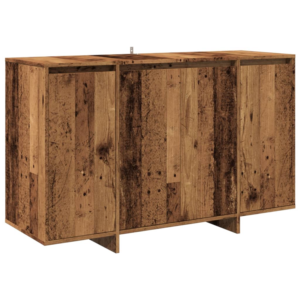 skænk 120x41x75 cm konstrueret træ antikt træ