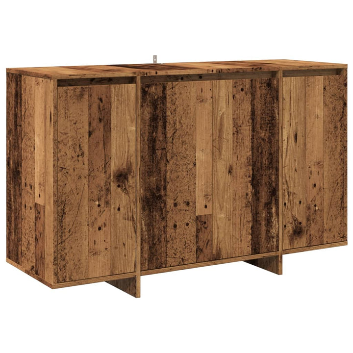 skænk 120x41x75 cm konstrueret træ antikt træ