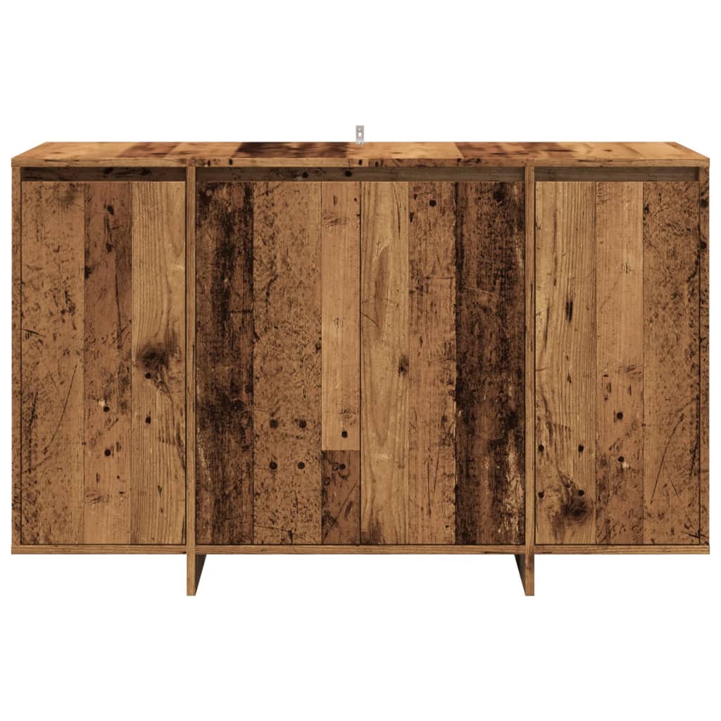 skænk 120x41x75 cm konstrueret træ antikt træ