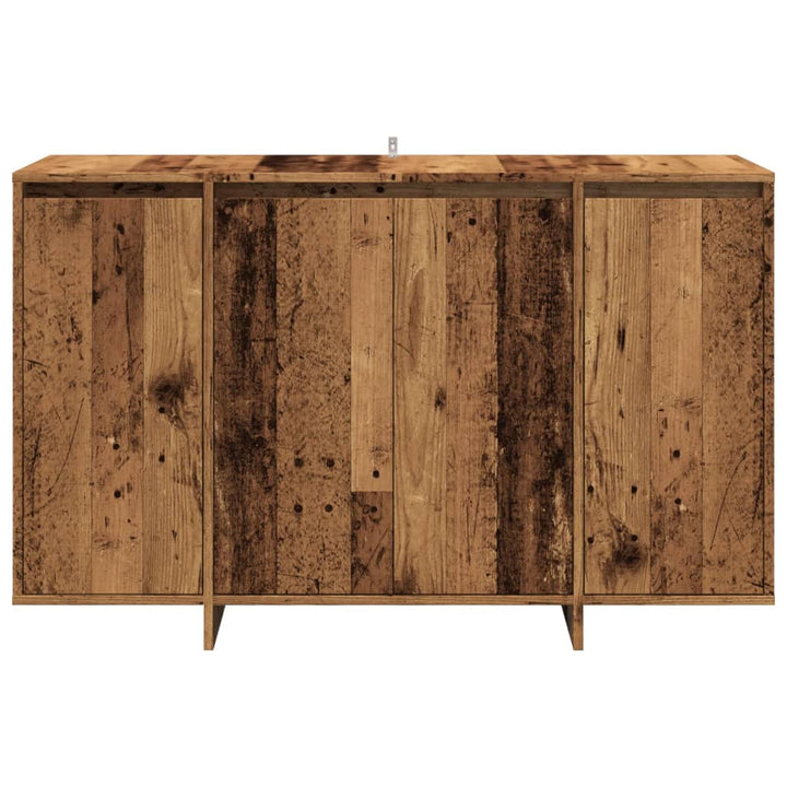skænk 120x41x75 cm konstrueret træ antikt træ