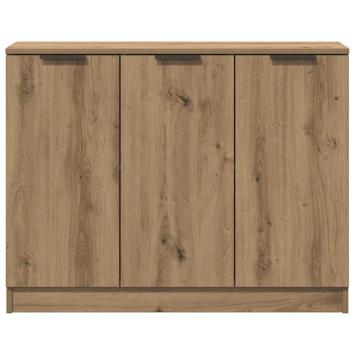 skænk 90,5x30x70 cm konstrueret træ kunsteg